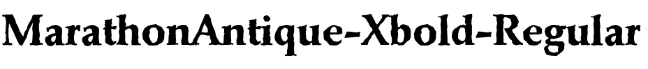 MarathonAntique-Xbold Regular.ttf