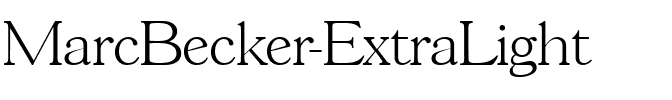 MarcBecker-ExtraLight Regular.ttf