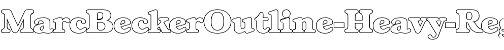 MarcBeckerOutline-Heavy Regular.ttf