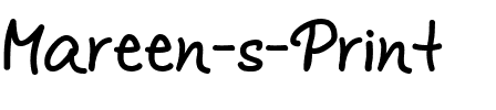 Mareen’s Print Regular.ttf