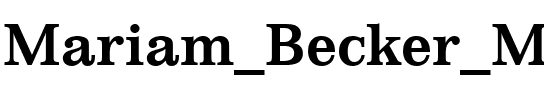 Mariam Becker Med Regular.ttf