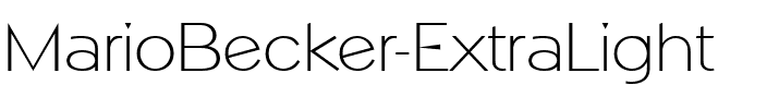 MarioBecker-ExtraLight Regular.ttf