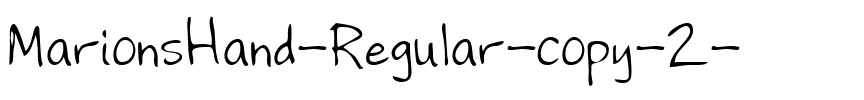 MarionsHand Regular.ttf