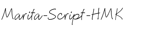 Marita Script – HMK Regular.ttf