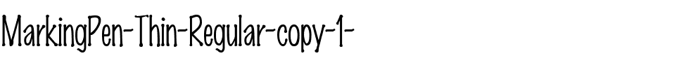 MarkingPen-Thin Regular.ttf