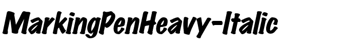 MarkingPenHeavy Italic.ttf