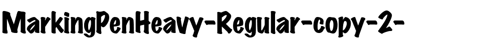 MarkingPenHeavy Regular.ttf