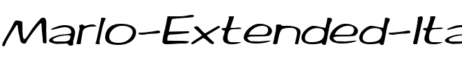 Marlo-Extended  Italic.ttf