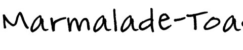 Marmalade Toast Regular.ttf