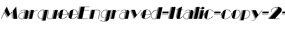 MarqueeEngraved Italique.ttf