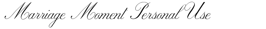 Marriage Moment Personal Use Regular.ttf