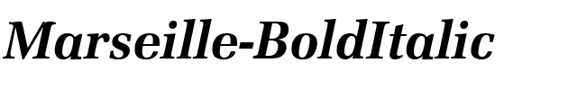 Marseille BoldItalic.ttf