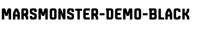 Marsmonster Demo Black Black.ttf