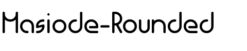 Masiode Rounded Regular.otf