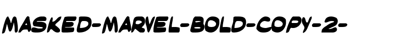Masked Marvel Bold Bold.ttf