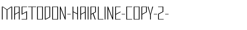 Mastodon Hairline Regular.ttf