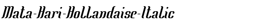 Mata Hari Hollandaise.ttf