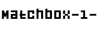 Matchbox  .ttf