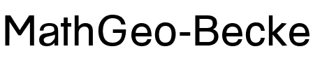 MathGeo Becker Normal.ttf