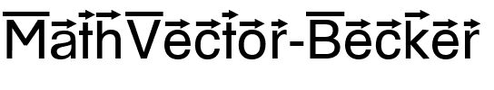 MathVector Becker Normal.ttf