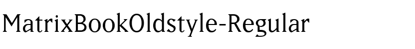 MatrixBookOldstyle Regular.ttf