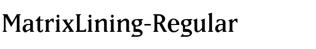 MatrixLining Regular.ttf