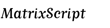 MatrixScript Roman.ttf