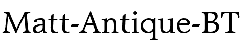 MattAntique BT Roman.ttf
