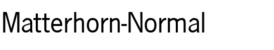 Matterhorn Normal.ttf