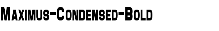 Maximus Condensed Bold.ttf