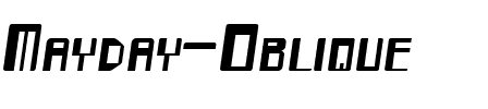 Mayday Oblique.ttf