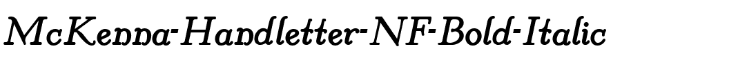 McKenna Handletter NF Bold Italic Regular.ttf