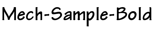 Mech Sample Bold.ttf