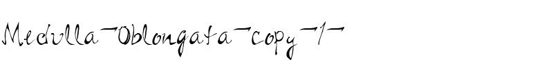 Medulla Oblongata Regular.ttf