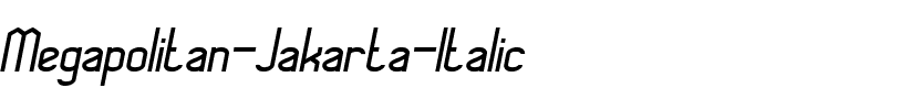 Megapolitan Jakarta Italique.ttf