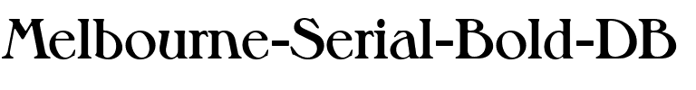 Melbourne-Serial DB Bold.ttf
