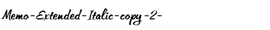 Memo-Extended Italic.ttf