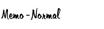 Memo  Normal.ttf