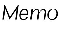 Memo Regular.ttf
