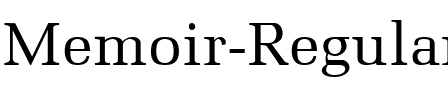 Memoir Normal.ttf