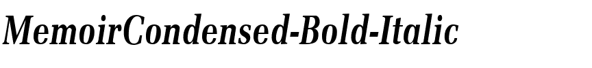 MemoirCondensed Bold Italic.ttf