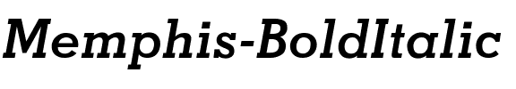 Memphis-BoldItalic Regular.ttf