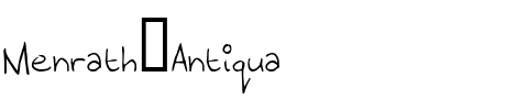 Menrath Antiqua Regular.ttf