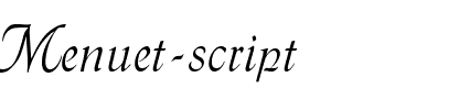 Menuet script Regular.ttf