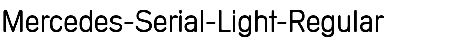 Mercedes-Serial-Light Regular.ttf