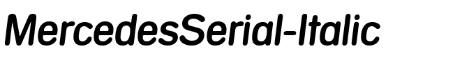 MercedesSerial Italic.ttf