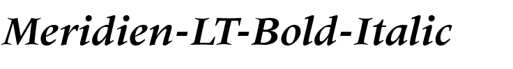 Meridien LT Roman Bold Italic.ttf