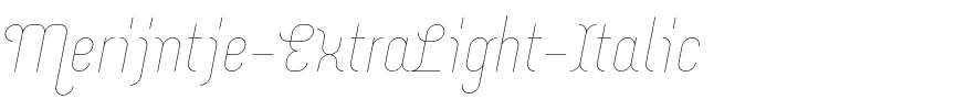 Merijntje ExtraLight Italic.otf