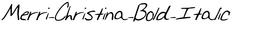Merri Christina Bold Italic Bold Italic.ttf