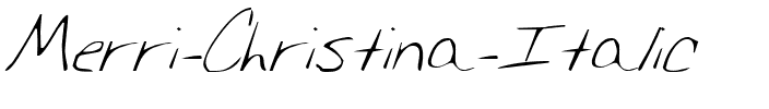Merri Christina Italic Italic.ttf